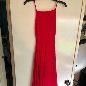 Large Red Floor Length Lulus Dress